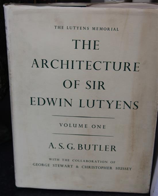 Butler (A. G. S.), Architecture of Sir Edwin Lutyens, vols I-III, d.w.s., pub 1950 and Hussey (C),